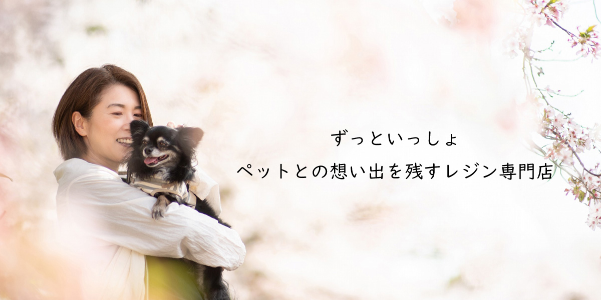 ペットとの想い出を残すレジン保存加工専門店